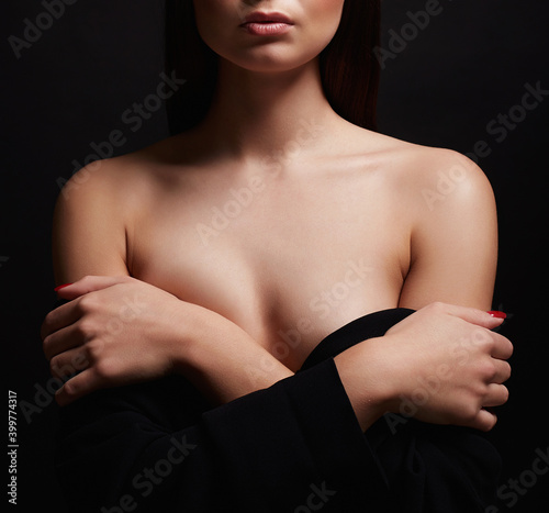sexy Girl on black background