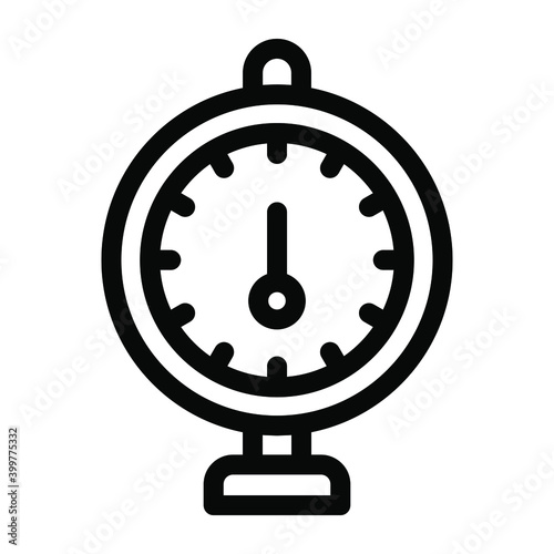 
A  pressure gauge measure or speed, pressure meter solid icon
