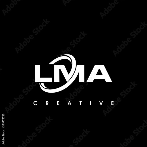 LMA Letter Initial Logo Design Template Vector Illustration photo