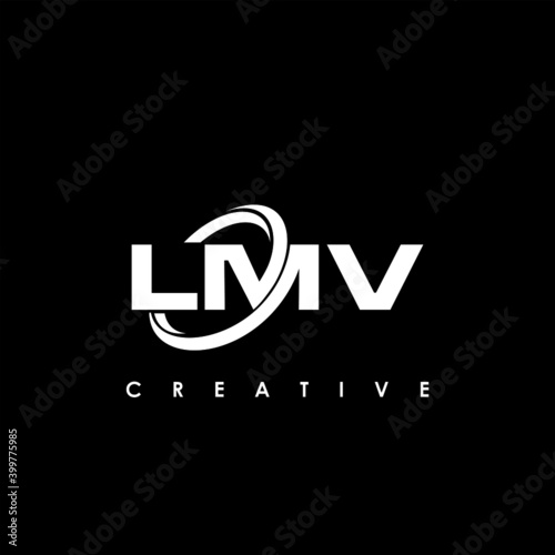 LMV Letter Initial Logo Design Template Vector Illustration