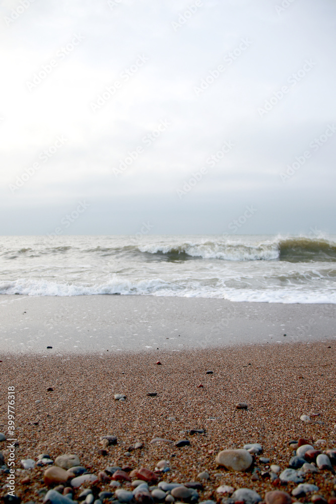 empty baltic sea beach in neutral colours empty baltic sea beach in neutral colours