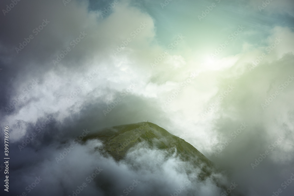 Panoramic view of the landscape of the Carpathian Mountains in Ukraine Panoramic view of the landscape of the Carpathian Mountains in Ukraine