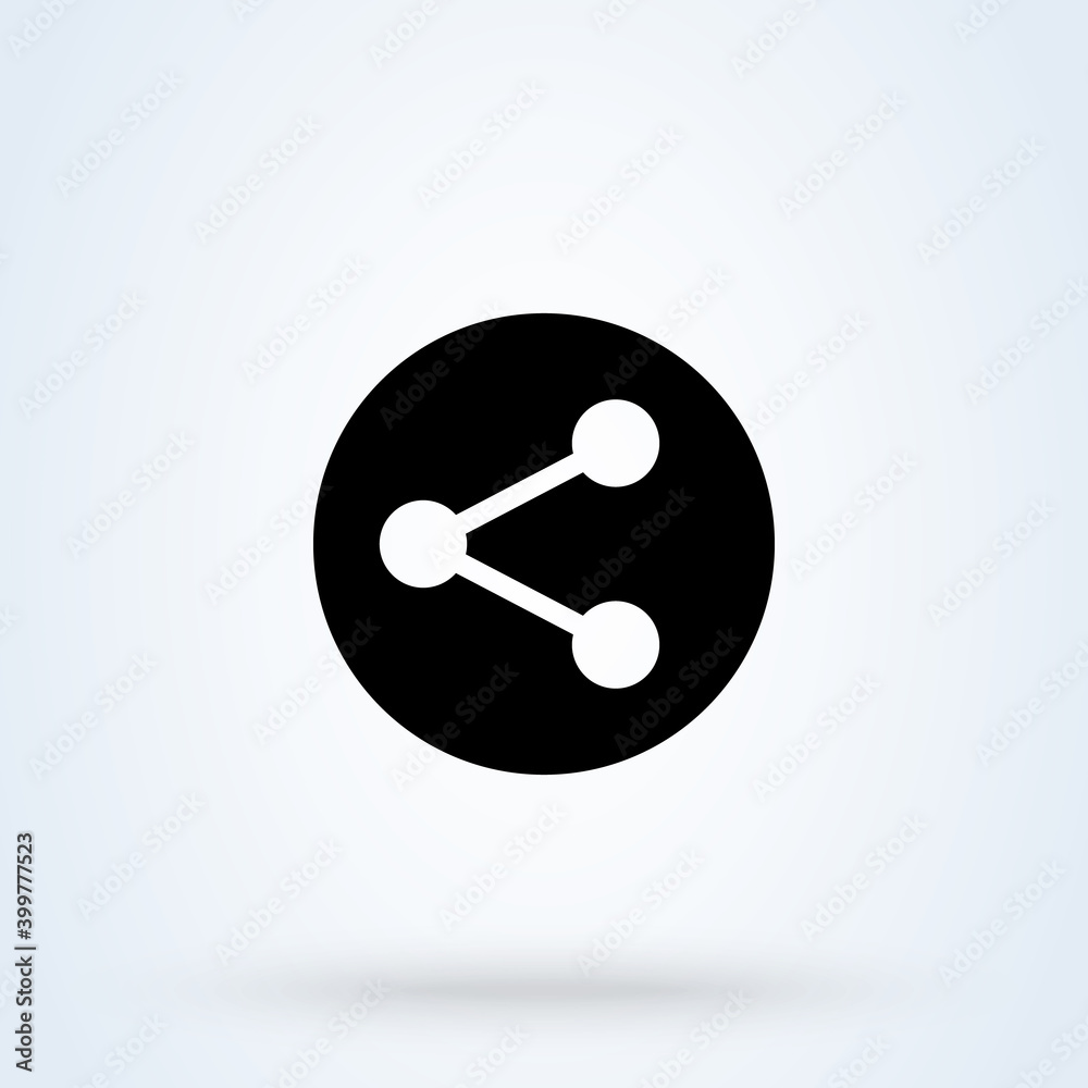 share sign icon or logo. file sharing concept. Share Social networking service illustration. share sign icon or logo. file sharing concept. Share Social networking service illustration.