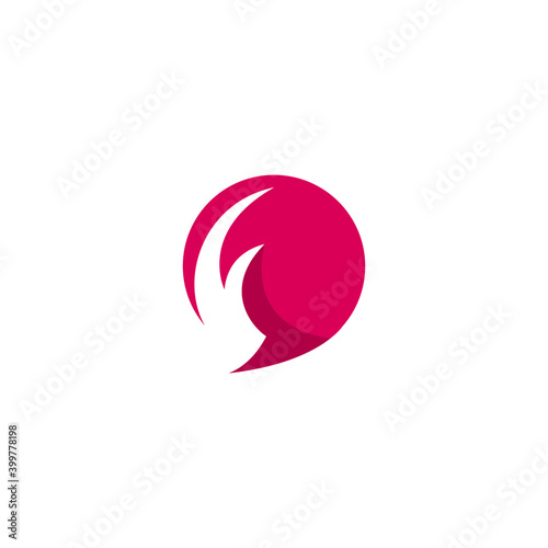 F Chat Logo Simpel Design