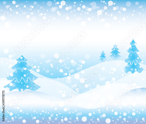 Snow Scene Background