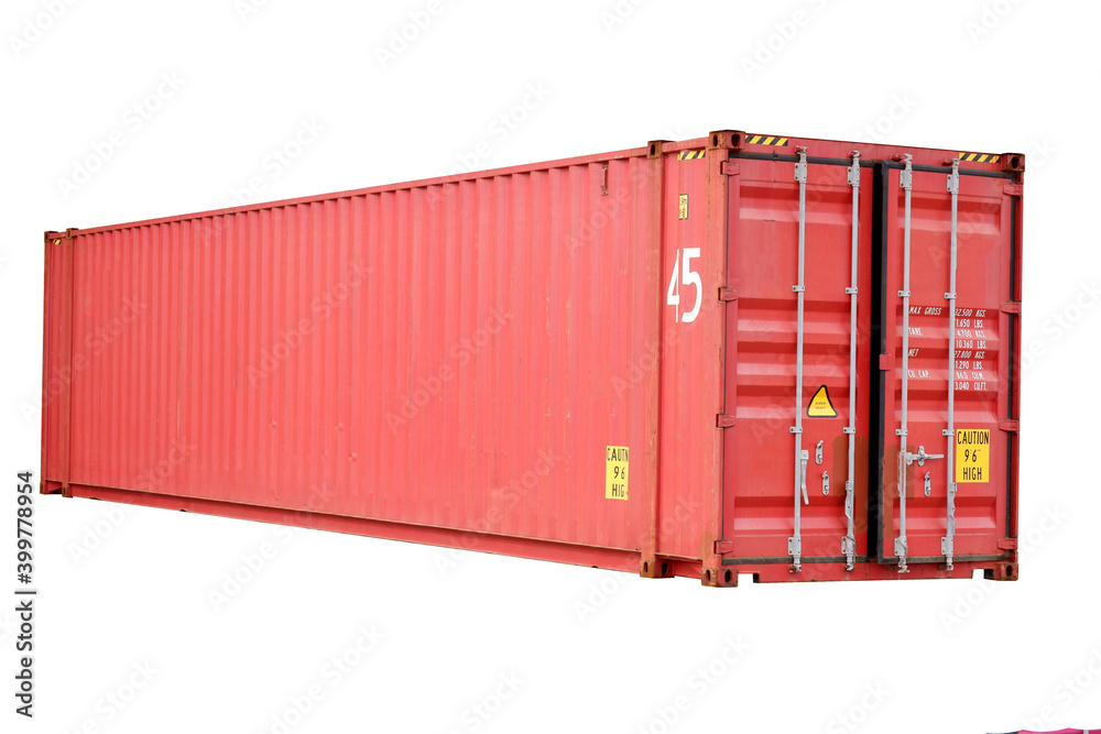 Red container with white back So easy to use.