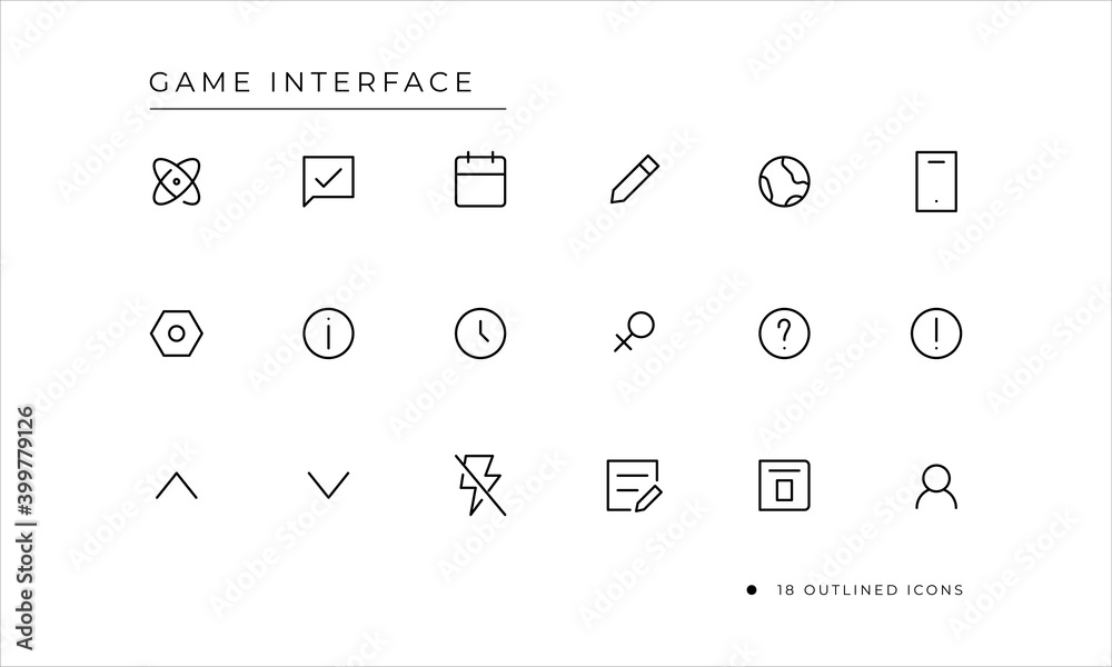 Game Interface Icon Game Interface Icon