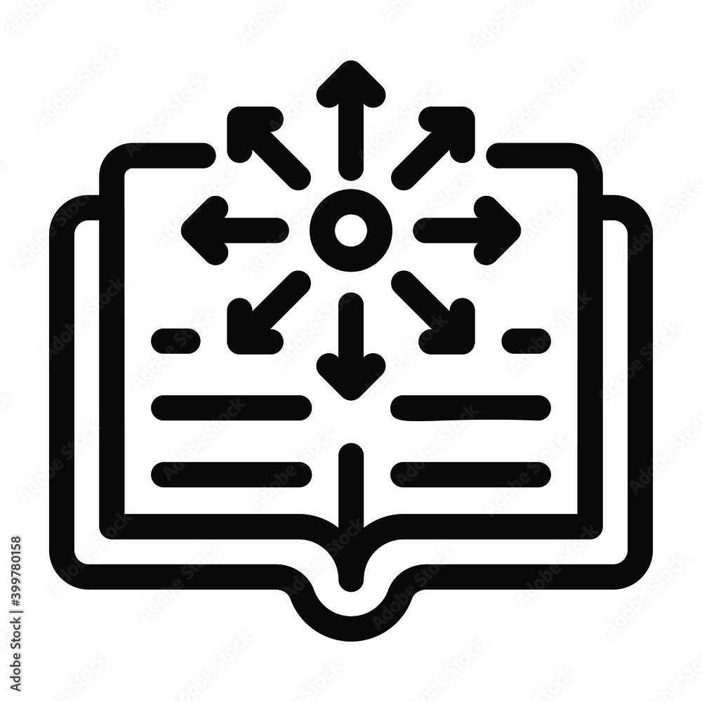 Icon of physics book in glyph design
Icon of physics book in glyph design