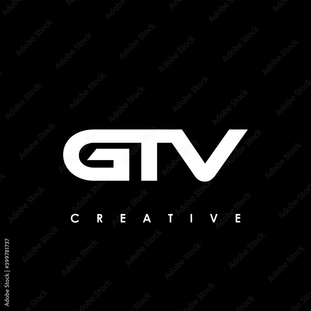 GTV Letter Initial Logo Design Template Vector Illustration