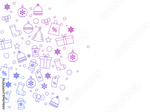 sfondo, cornice, natale, alberello	
