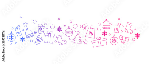sfondo, cornice, natale, alberello	
