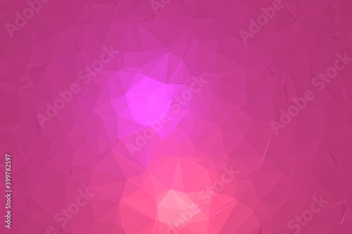 Abstract Pink Geometric Polygonal background molecule and communication. Concept of the science, chemistry, biology, medicine, technology.