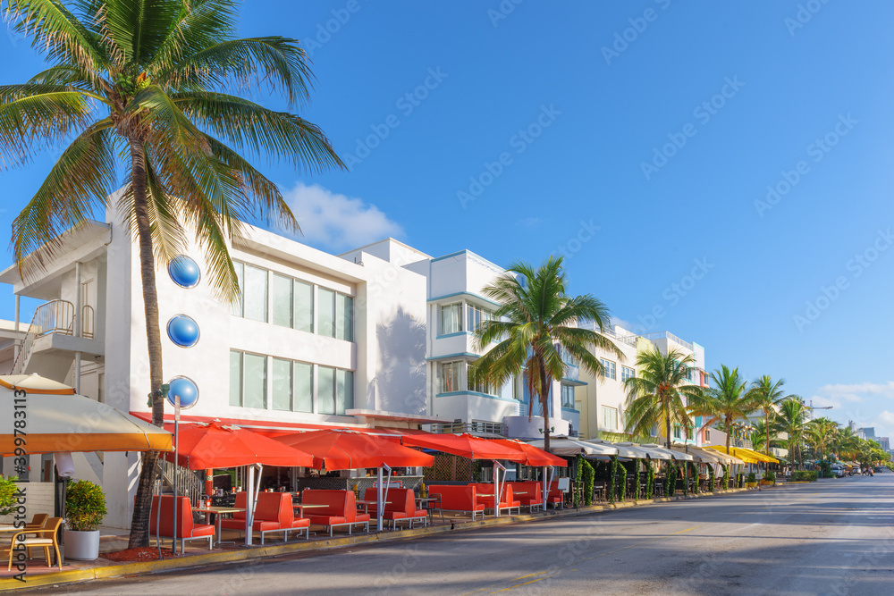 Obraz premium Miami Beach, Florida, USA on Ocean Drive
