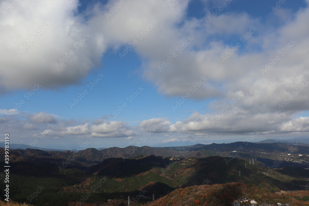 Fototapeta premium 大室山から見える綺麗な景色