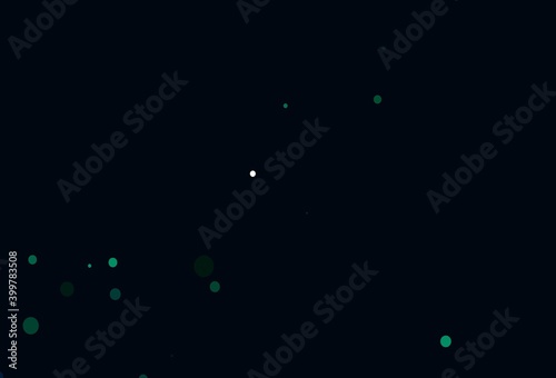 Light Blue, Green vector background with bubbles.