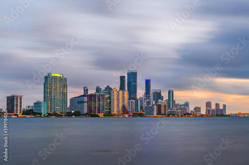 Miami  Florida  USA Downtown Skyline on the Bay