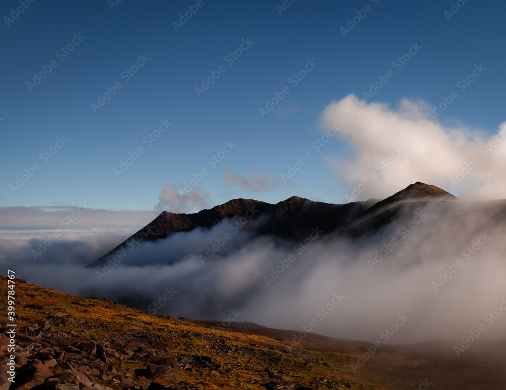 Mountains with the clouds Mountains with the clouds
