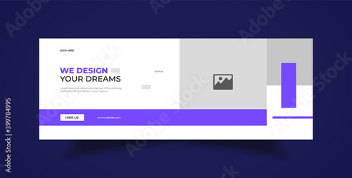 Furniture sale  social media post, web banner, and Facebook cover template