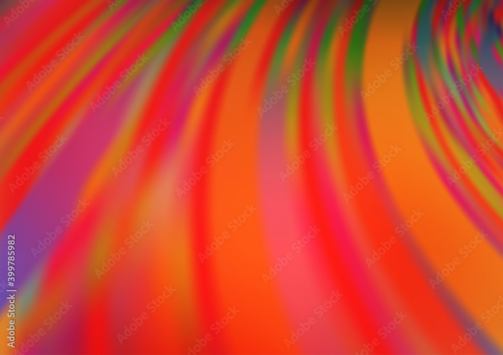 Obraz premium Light Red vector glossy abstract background.