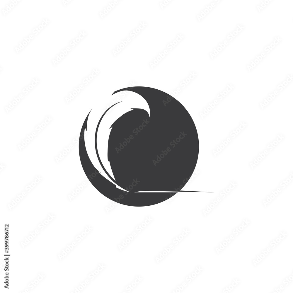 feather logo vector template feather logo vector template