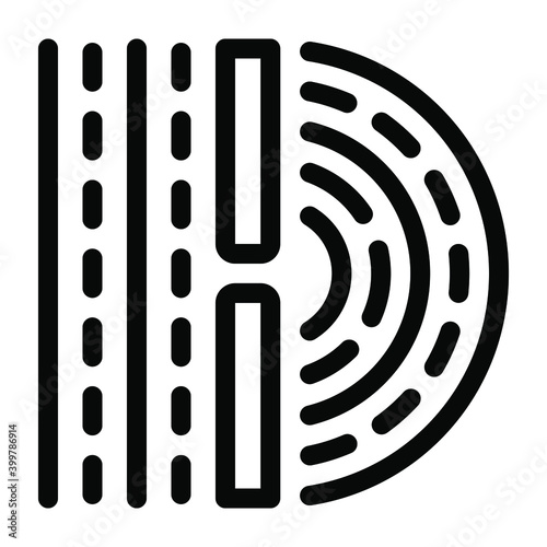 
Ripple tank icon in solid editable style
