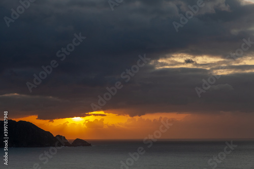 Puesta de sol después de la tormenta
