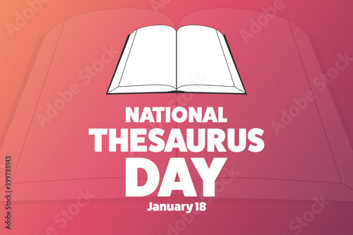 Tableau sur toile National Thesaurus Day