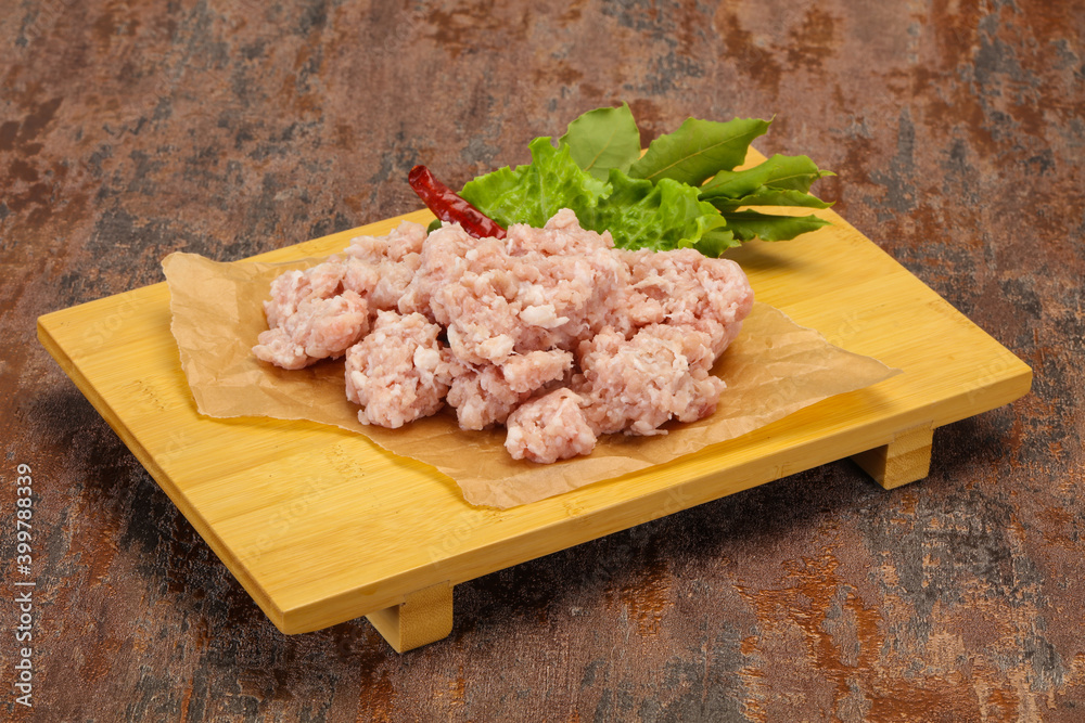 Homemade pork minced meat for cooking Homemade pork minced meat for cooking
