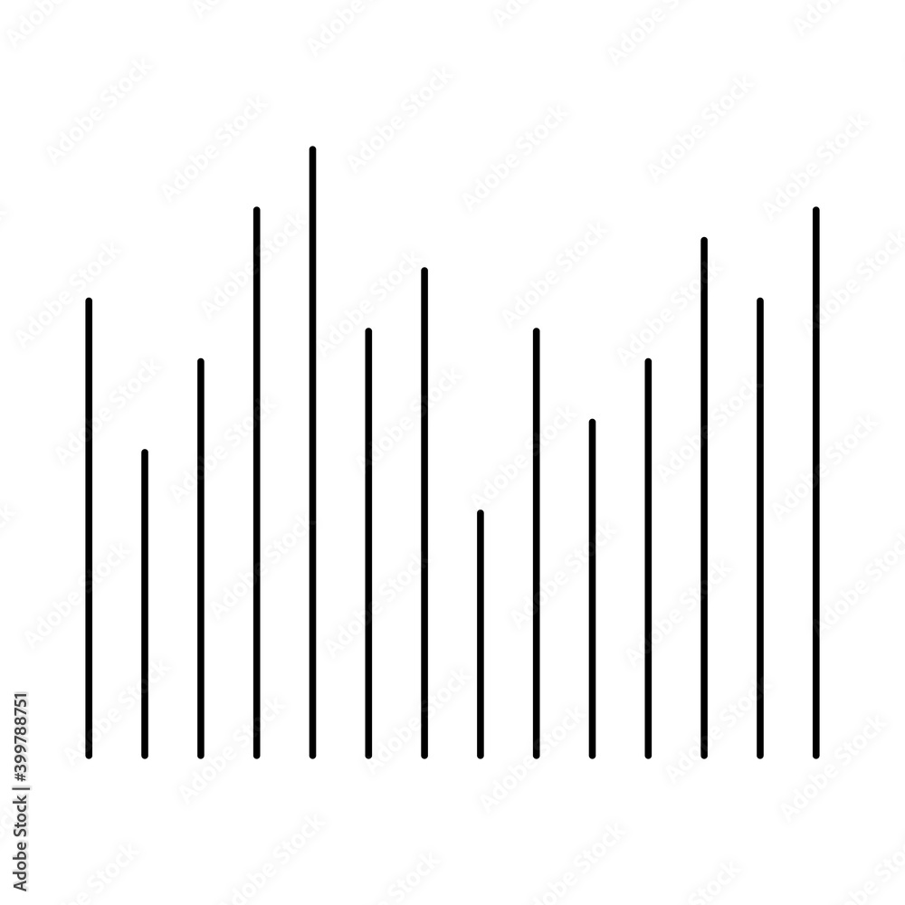 Vector symbol of the sound wave Vector symbol of the sound wave
