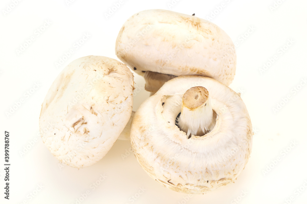 Raw Champignon heap for cooking Raw Champignon heap for cooking