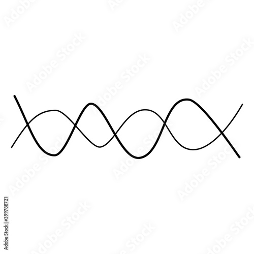 Vector symbol of the sound wave