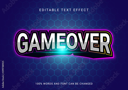 editable esport logo style text effect mockup
