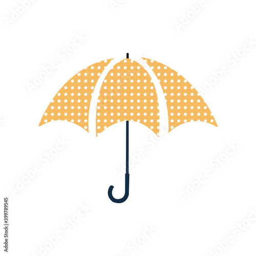 Crisp Orange and White Umbrella For Cards and Backgrounds