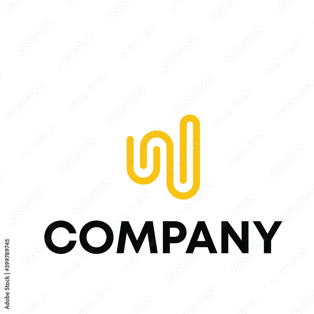 Fototapeta premium UW logo design