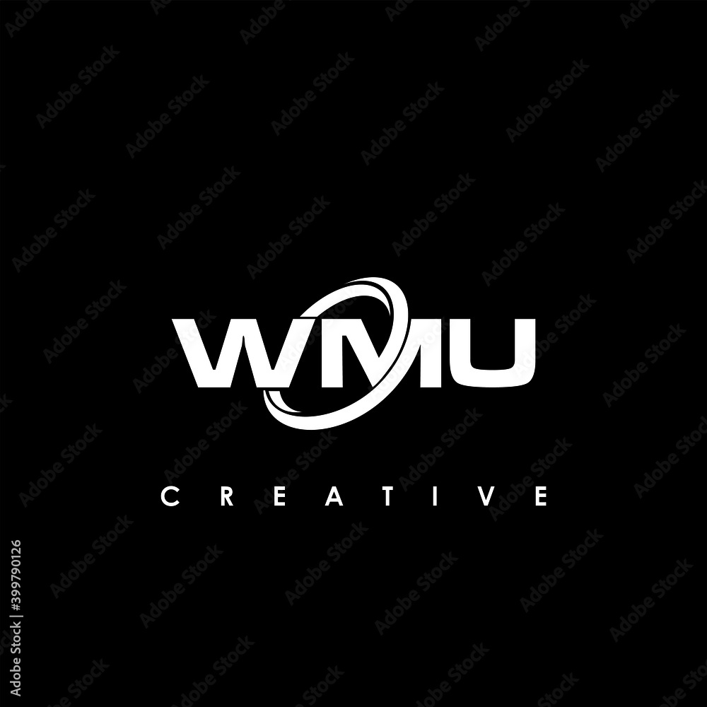 WMU Letter Initial Logo Design Template Vector Illustration