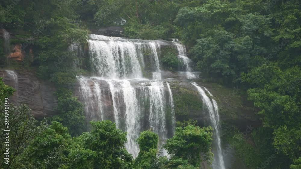 fresh waterfall in the rainforest fresh waterfall in the rainforest