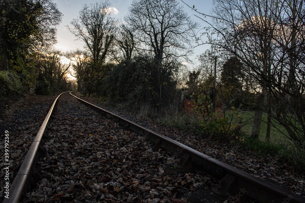 Fototapeta premium Empty Railway Line
