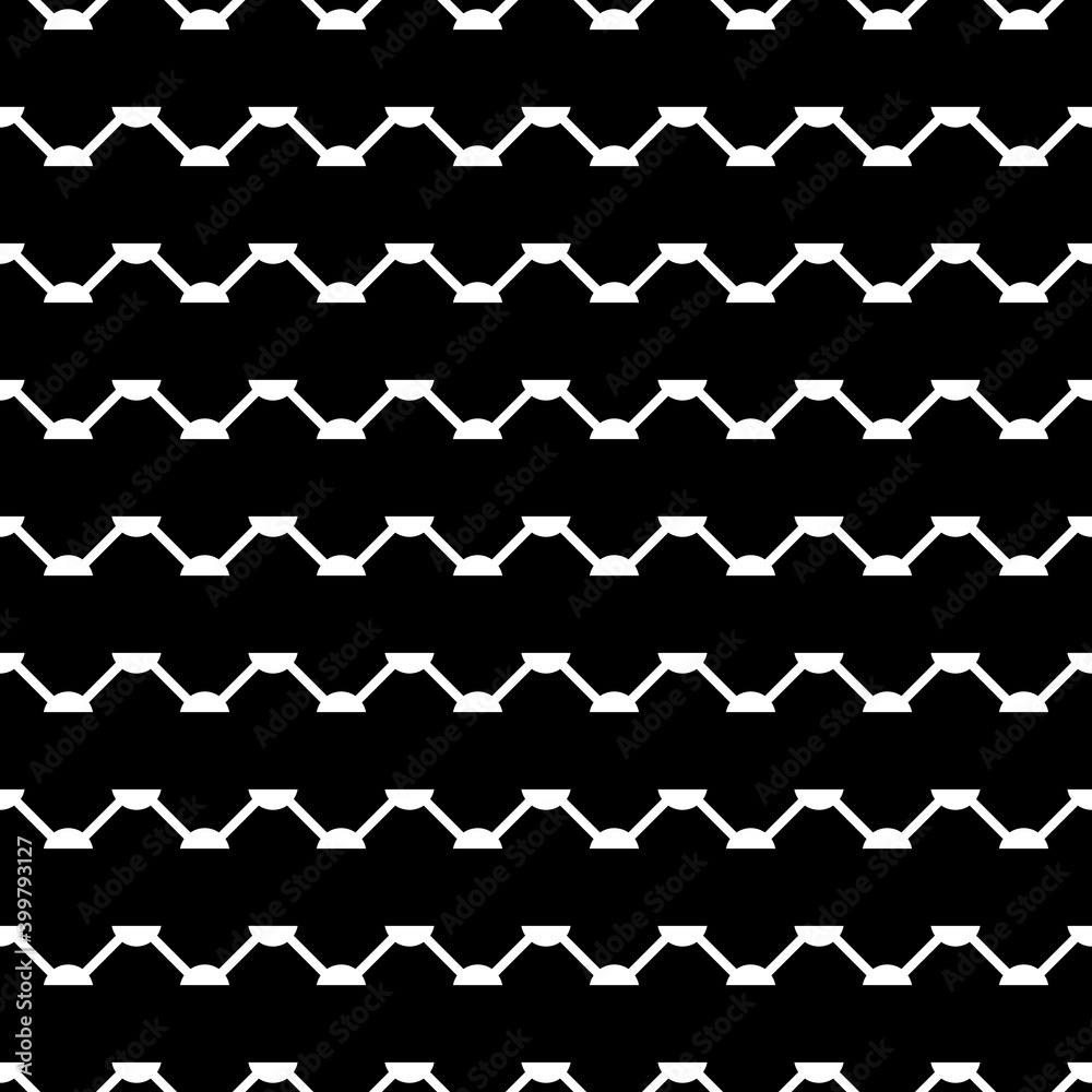 Zigzag lines seamless ornament. Curves pattern. Jagged stripes motif. Ethnic background. Folk image. Geometric ornate. Digital paper, textile print, web design, abstract illustration. Vector artwork Zigzag lines seamless ornament. Curves pattern. Jagged stripes motif. Ethnic background. Folk image. Geometric ornate. Digital paper, textile print, web design, abstract illustration. Vector artwork