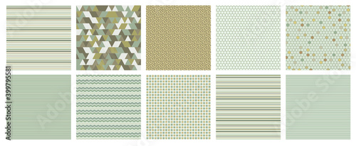 Autumn Geometric Patterns Set 3