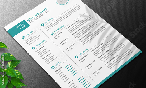 Minimal Resume and Cover Letter Layout