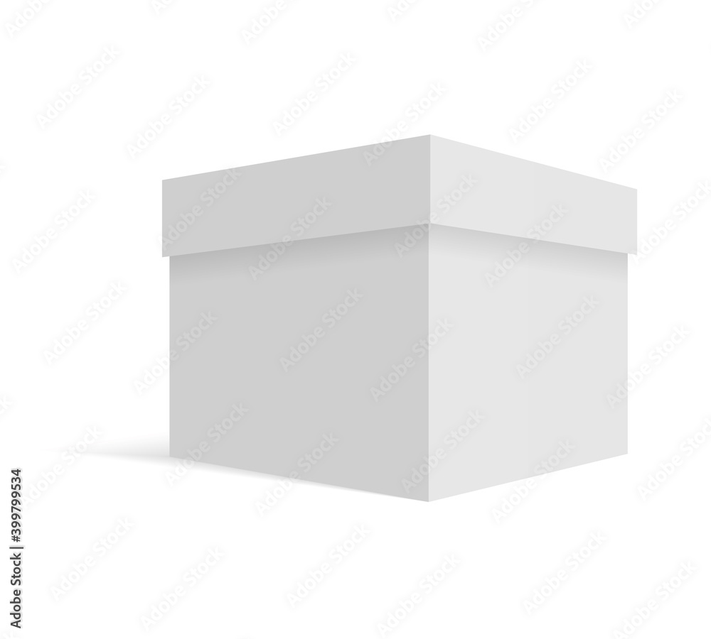 White blank cardboard package box. template. Cardboard box mockup, package and container illustration. White blank cardboard package box. template. Cardboard box mockup, package and container illustration.