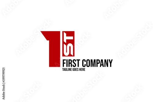 1st or first. minimalist, clean, strong company logo photo