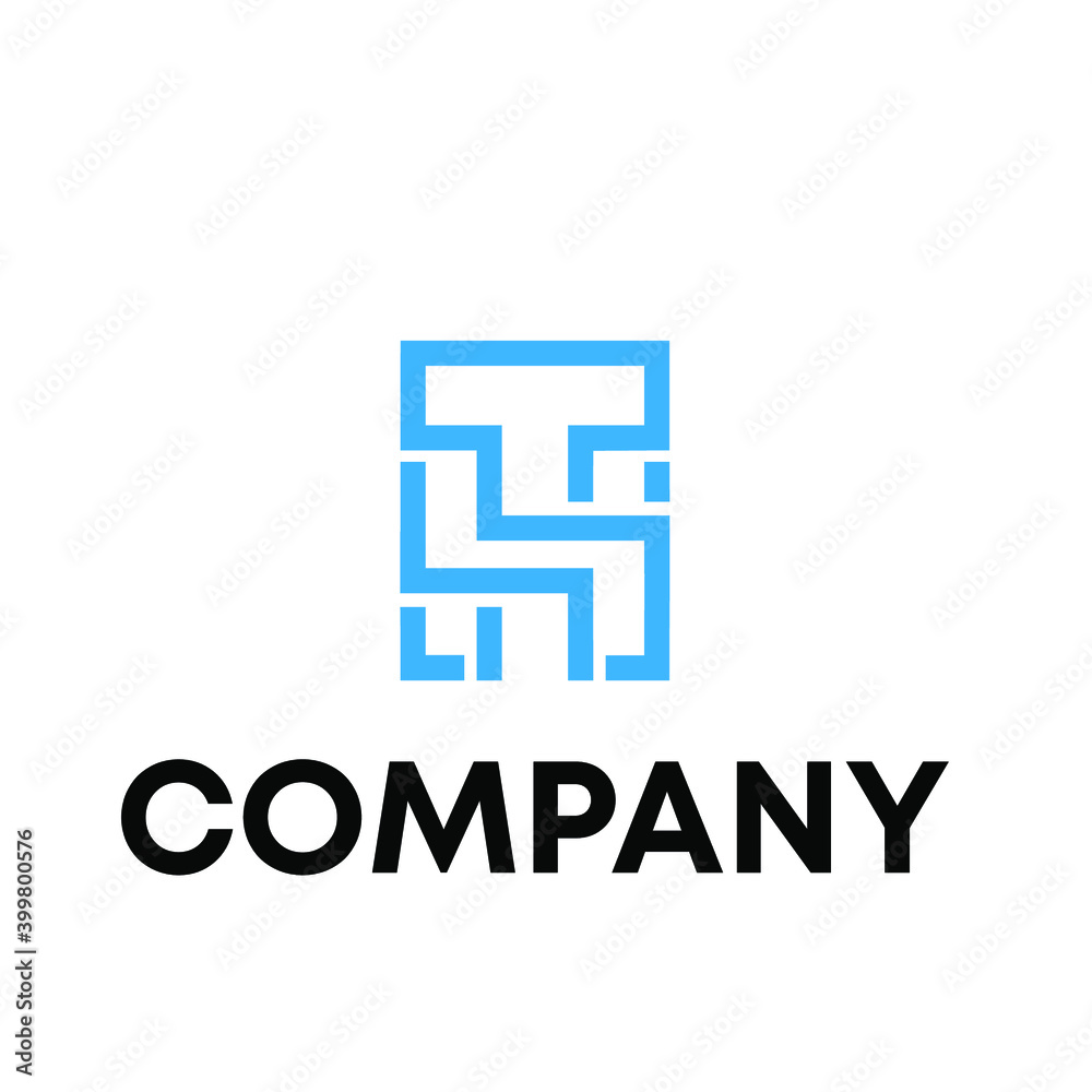 TH logo design TH logo design