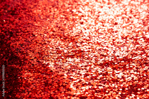 Red glitter textured background abstract