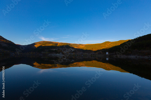 Cubuk Lake Goynuk, old mill, Bolu, Turkey photo