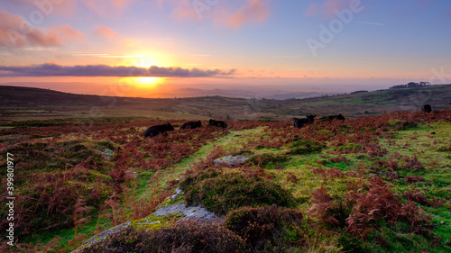 Sunrise over Haytor on Dartmoor