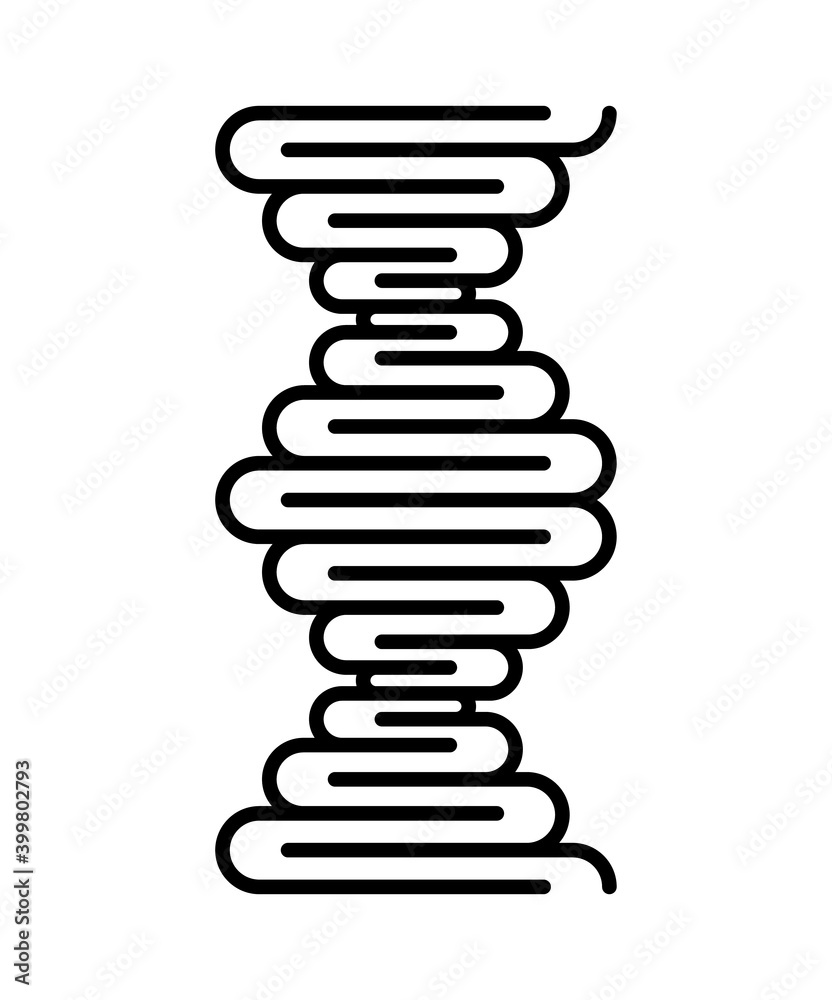 Abstract DNA strand symbol. Isolated on white background. concept illustration. Abstract DNA strand symbol. Isolated on white background. concept illustration.
