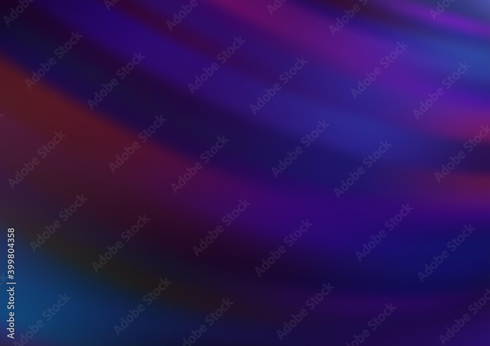 Fototapeta premium Dark Purple vector blurred bright pattern.