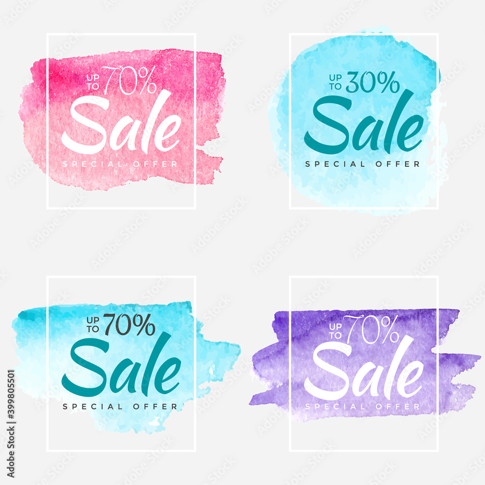 Final sale watercolor paint abstract textured banner template. Design for a shop and stores banners. Final sale watercolor paint abstract textured banner template. Design for a shop and stores banners.