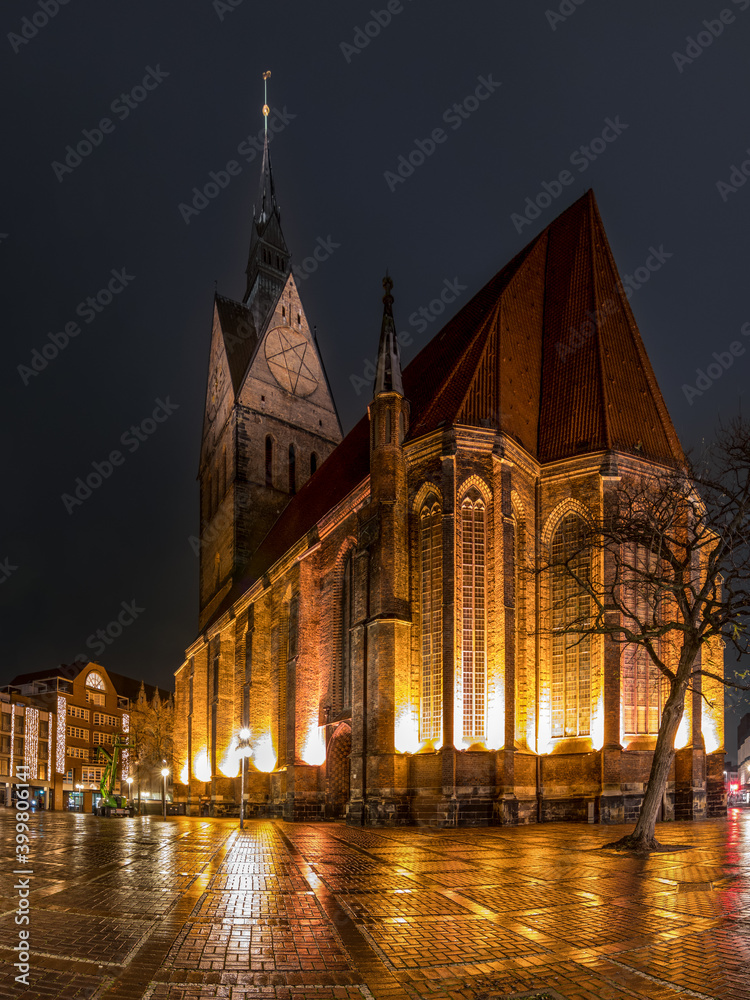 Marktkirche bei Nacht